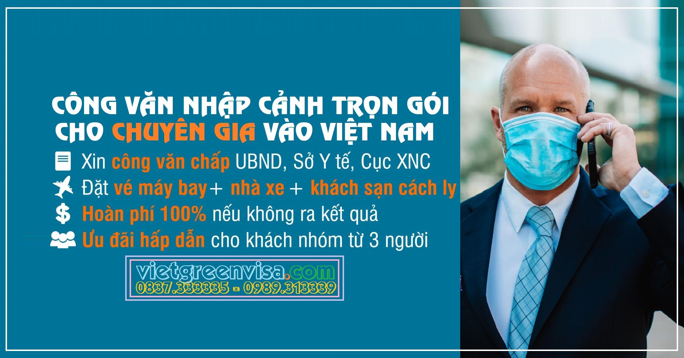 Banner dich vu cong van nhap canh don chuyen gia nuoc ngoai vao Viet Nam