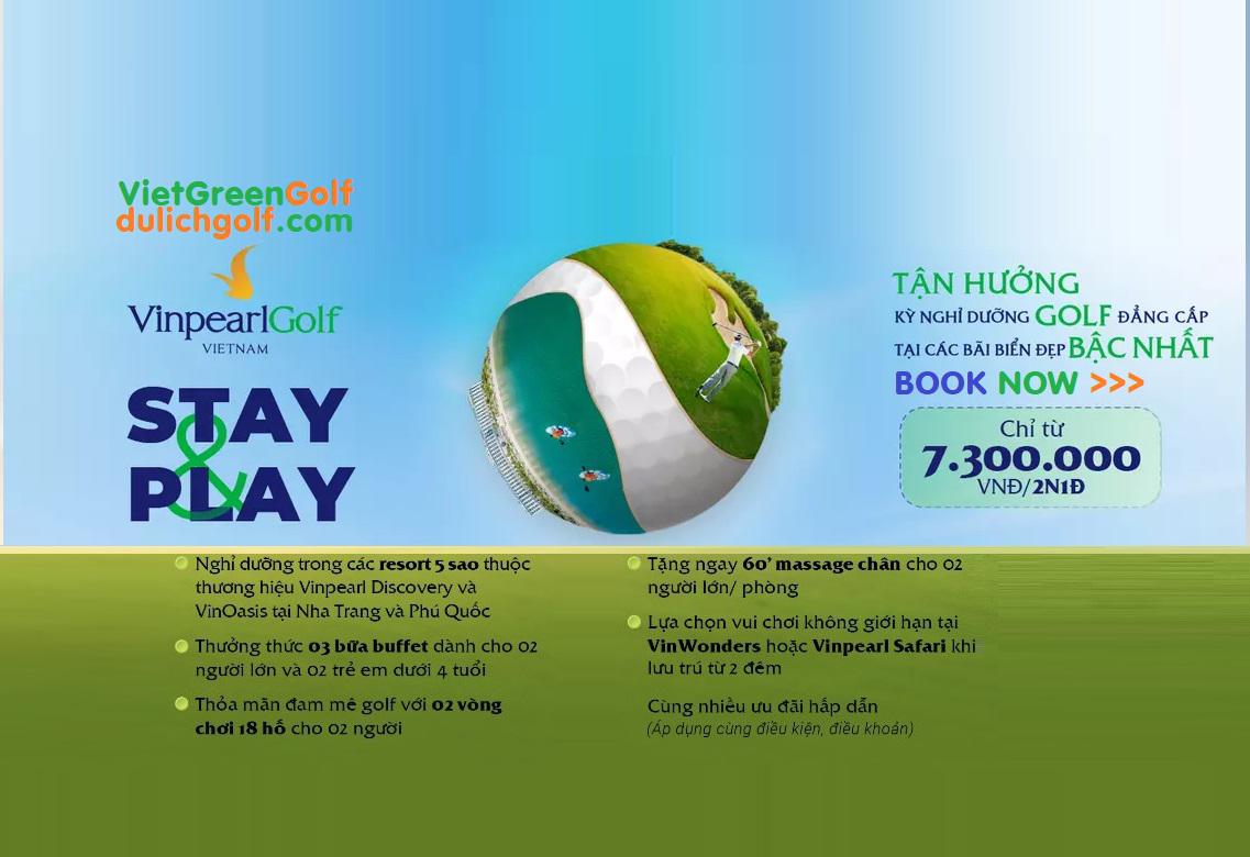Play Golf Nghỉ dưỡng và chơi golf đẳng cấp tại Vinpearl 2021
