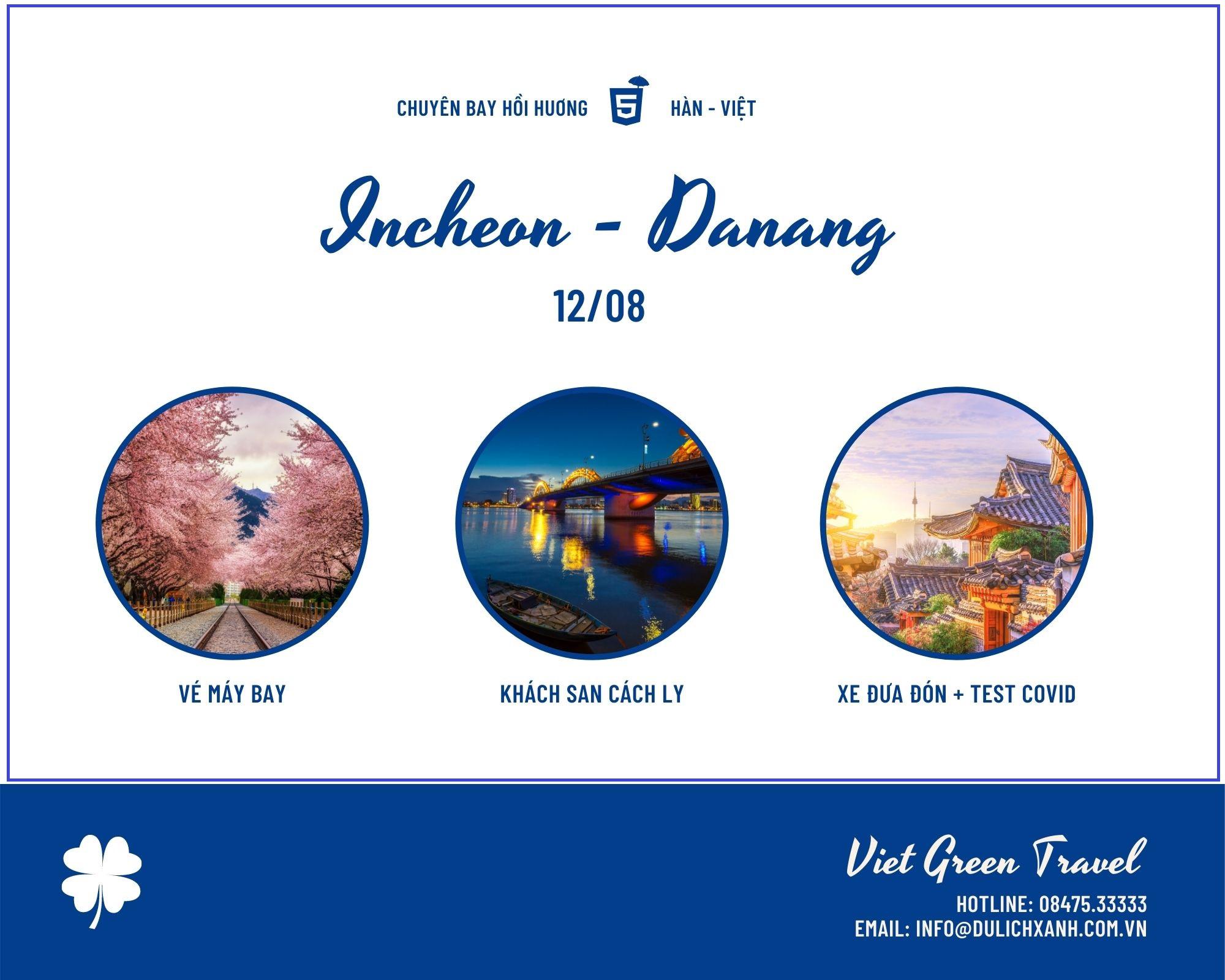 Vé máy bay giá rẻ từ Hàn Quốc về Việt Nam 12/08