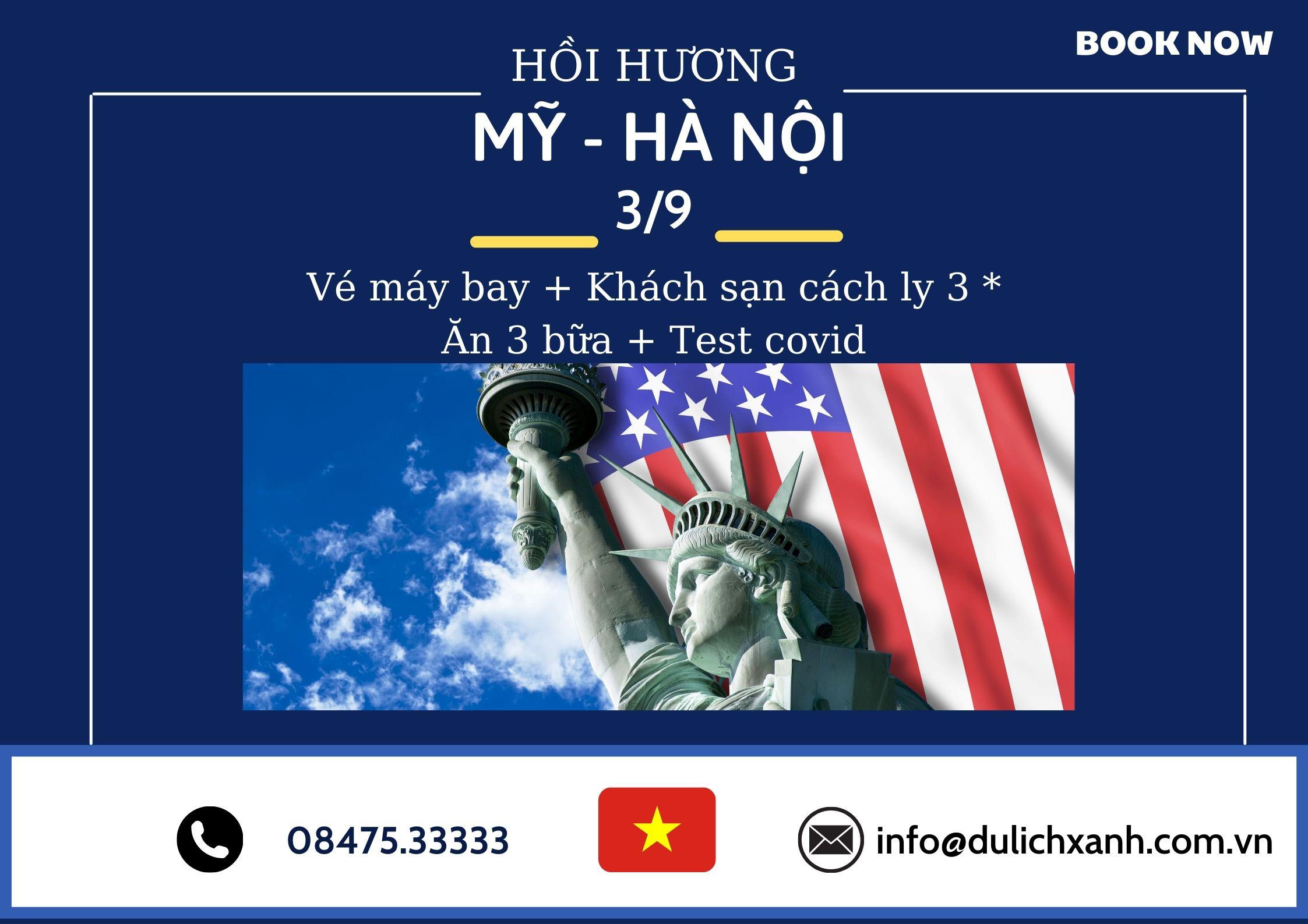 Đăng ký chuyến bay hồi hương từ Mỹ về Hà Nội tháng 10