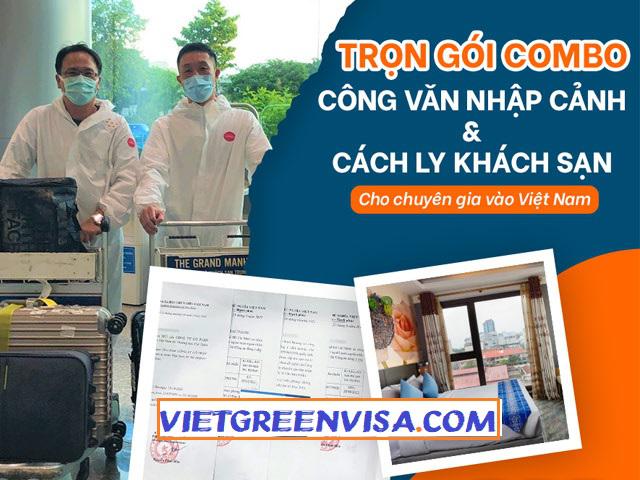 Dịch vụ công văn nhập cảnh và khách sạn cách ly trọn gói cho chuyên gia 